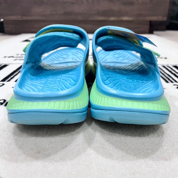 Hoka Ora Luxe Recovery Slides - OCEAN MIST/CITRUS GLOW - Picture 5 of 9